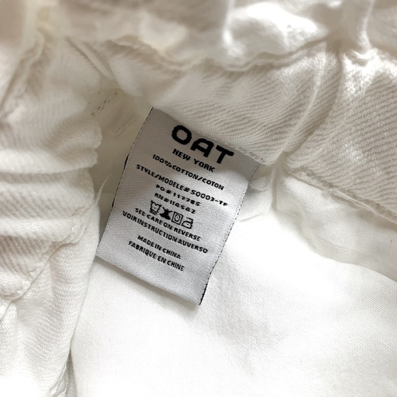 NWT Oat New York High Waist Slouchy Denim Cut Off Short Women Medium 100% Cotton - Picture 5 of 6